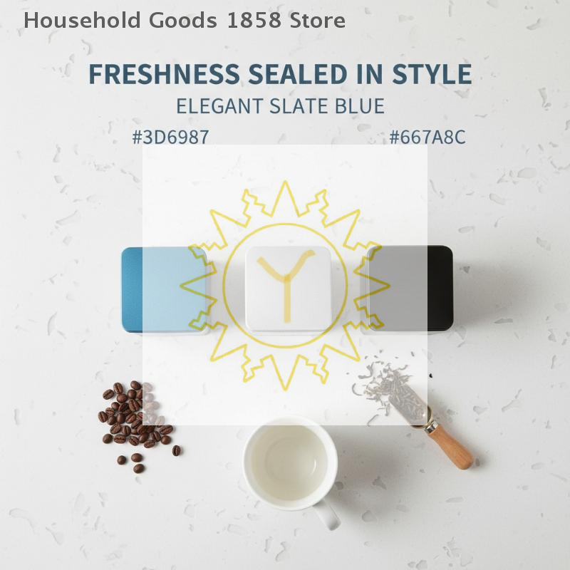 Coffee Tea Leaf And Bean - Kaffeebohnen-, Teeblatt- und Zucker-Aufbewahrungsdose, Leere Teedose
