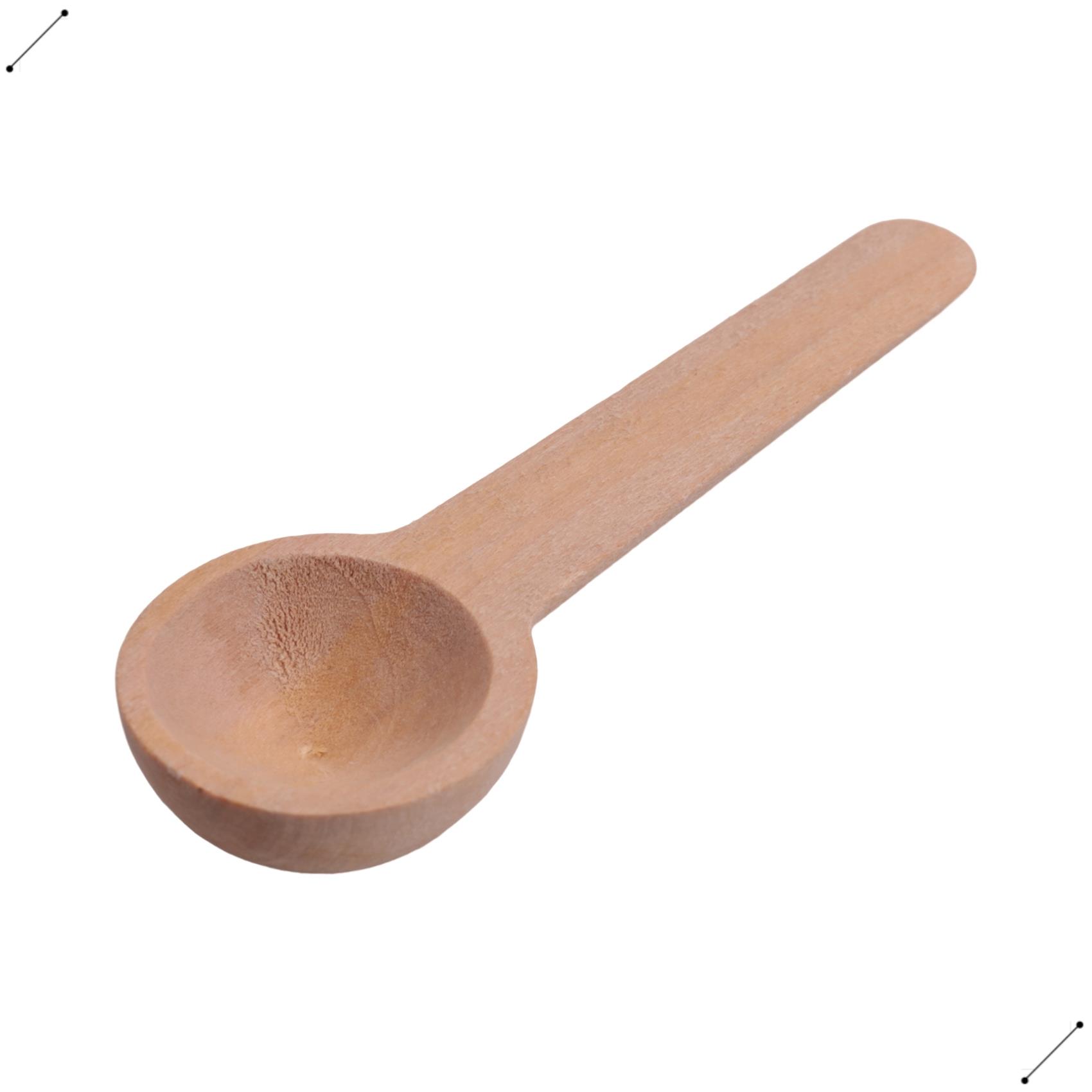 Coffee Tea Equipment - 100 Stück Mini-Holzlöffel, kleine Holzlöffel, Gewürze,