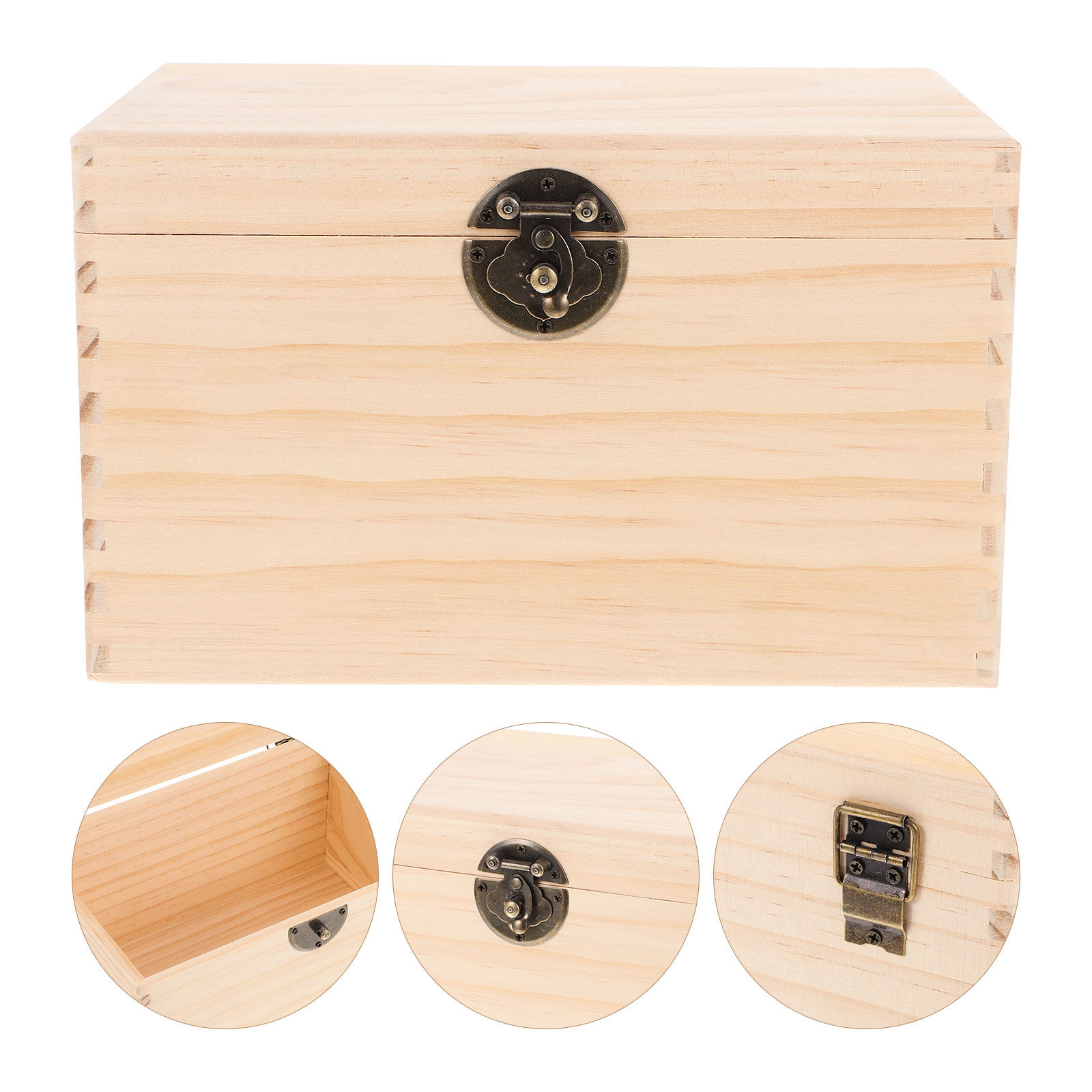 Coffee Tea Leaf And Bean - Robuste Teebox aus Kiefernholz, Aufbewahrungsorganizer, 500