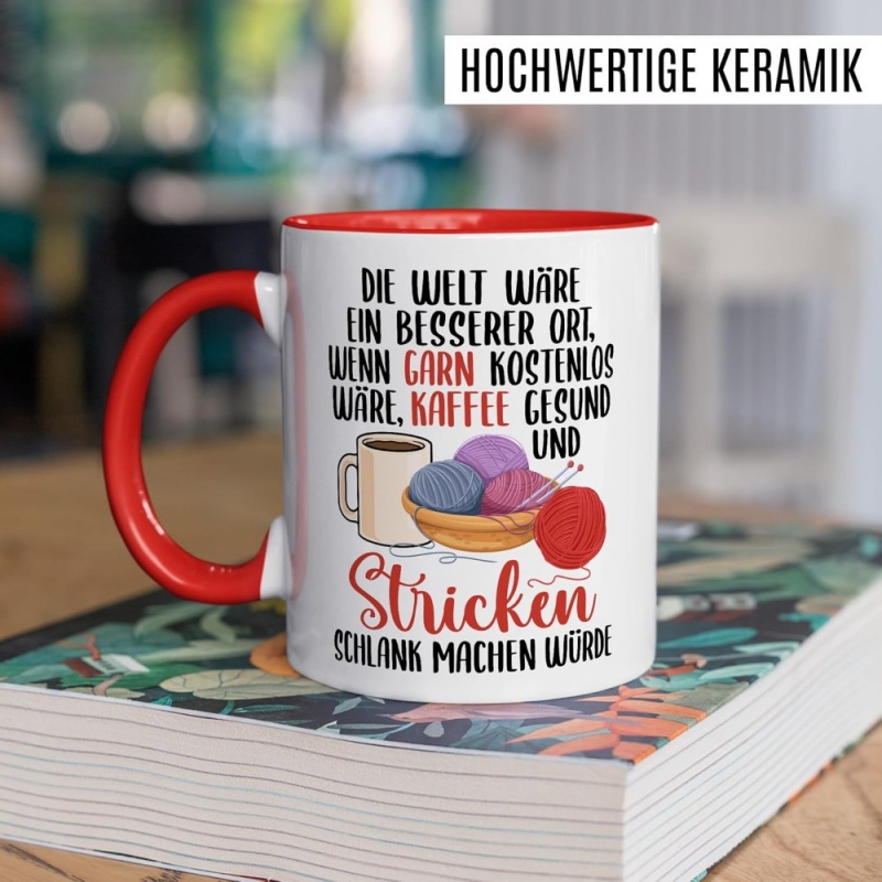 Lustige Strick-Tasse - „Wenn d – Coffee Tea Me Bewertung und Preis
