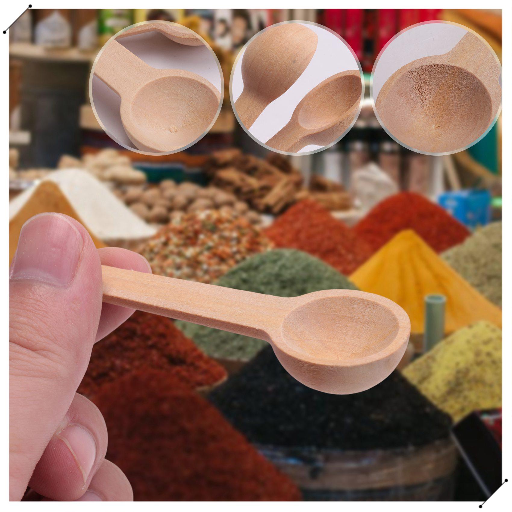 100 Stück Mini-Holzlöffel, kle – Coffee Tea Equipment Bewertung und Preis