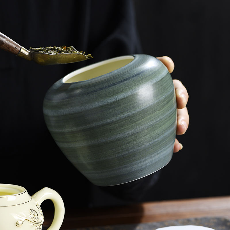 Retro-Teeblattglas aus Keramik – Coffee Tea Leaf And Bean Bewertung und Preis